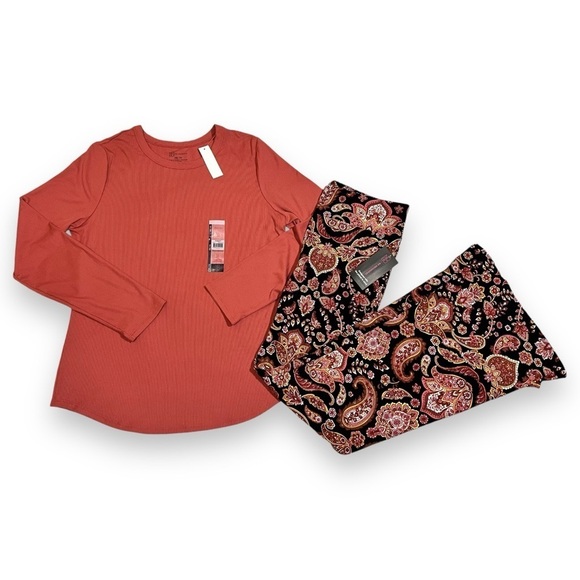 No Boundaries Pants - No Boundaries Junior’s Ribbed Tee and Flare Pant Outfit Size Large/XXL